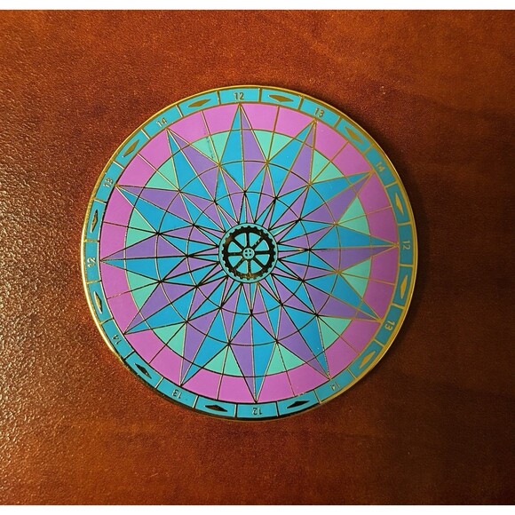 Geocoin Solar system/Compass - Unactivated & Trackable - Picture 3 of 3